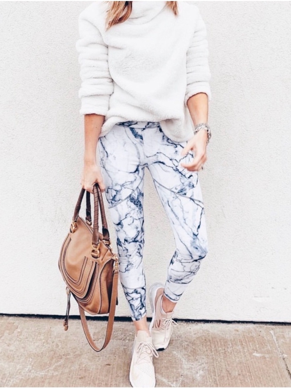 Marble Print Athletic Leggings